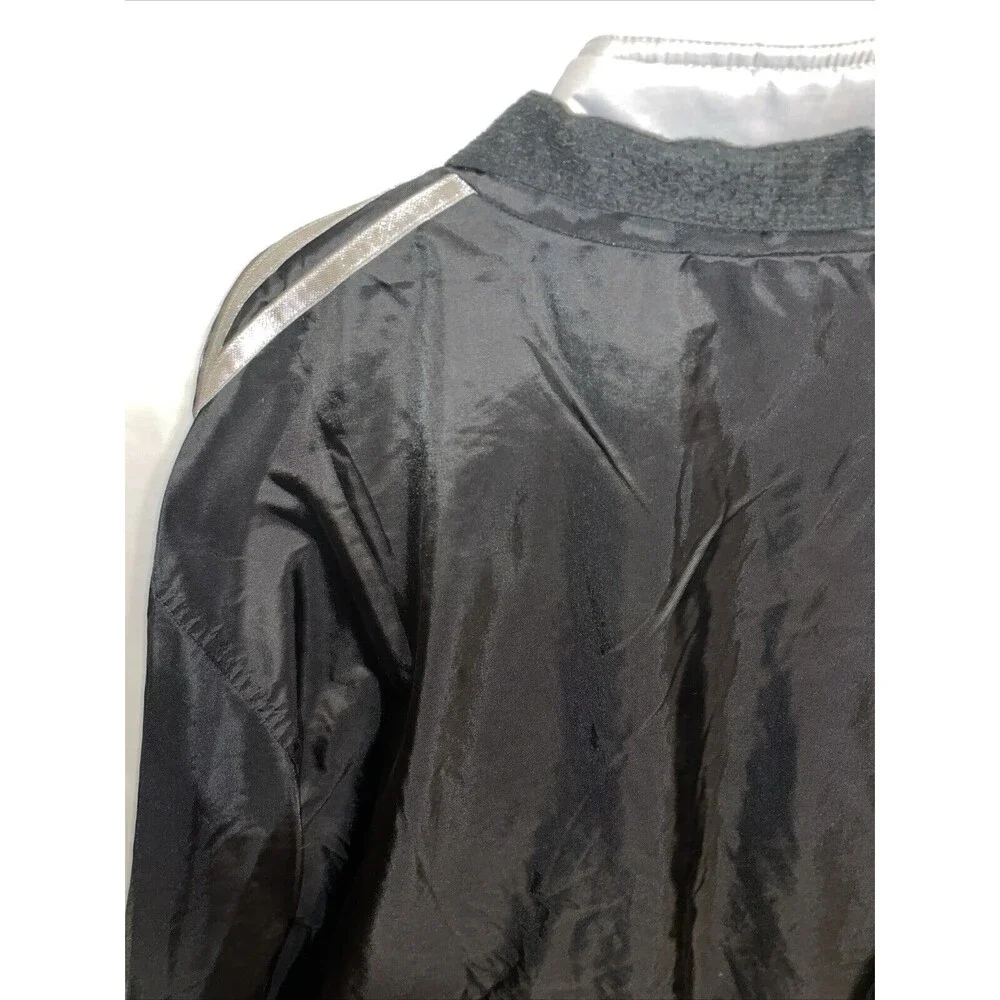 Adidas Men’s Vtg Y2K Jacket & Removeable Vest Size XL Black Outer Silver Inner